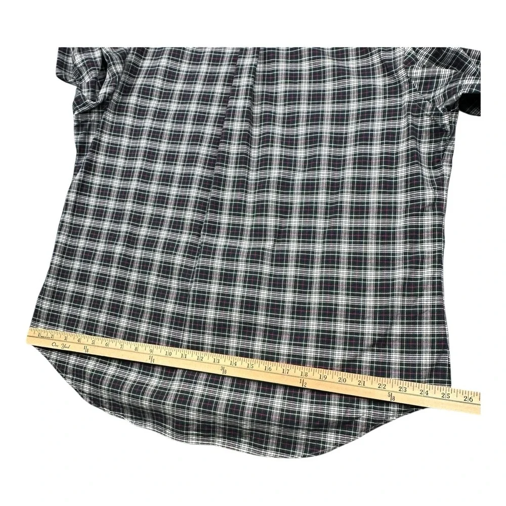 Polo Ralph Lauren Shirt Men XL Green White Black Red Tartan Plaid Classic Preppy